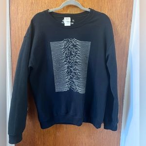 Texas x Joy Division relaxed black hoodie